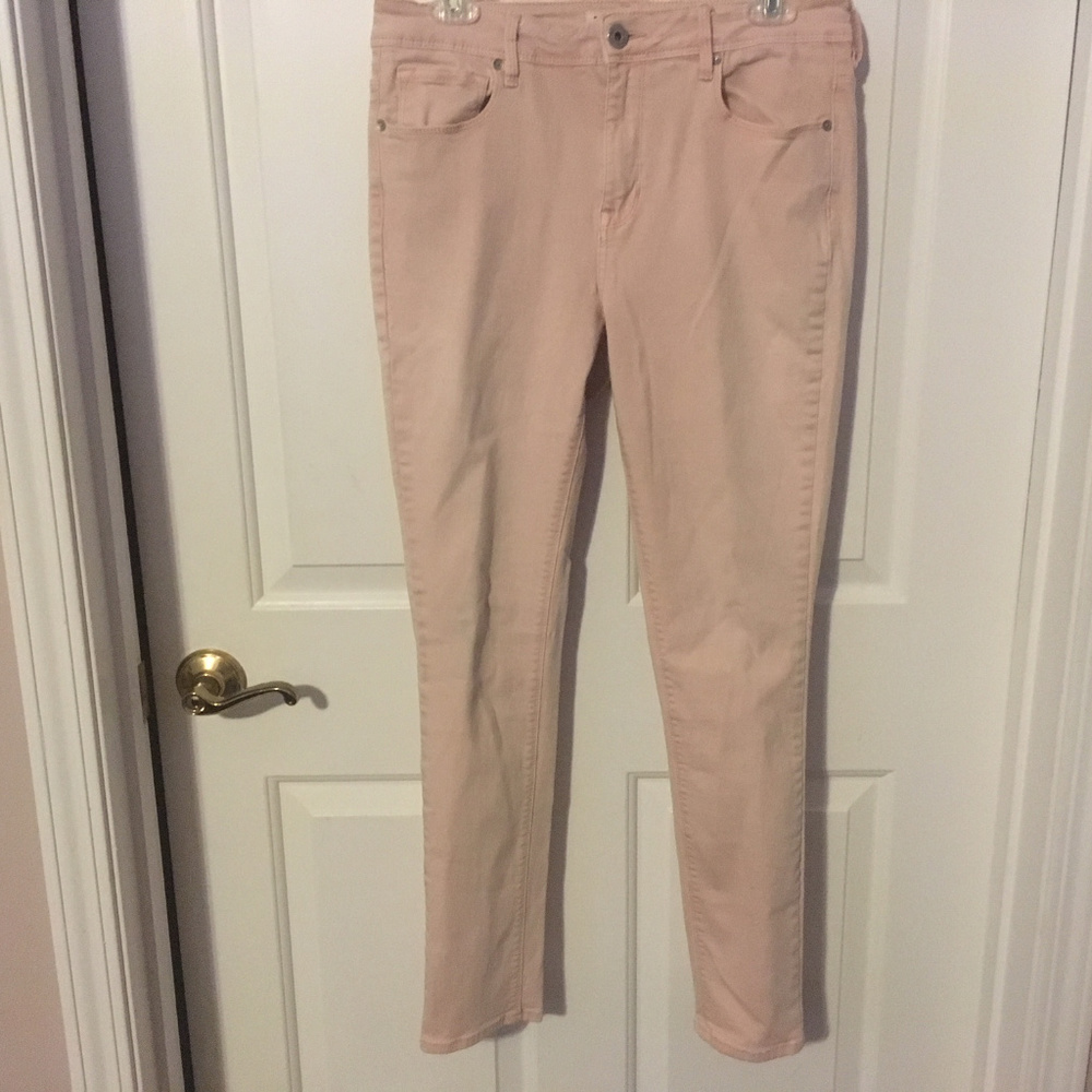Bullhead Denim- Blush Pink High Rise Skinny Jean
